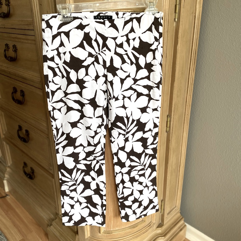 THEORY Floral Slit Pant